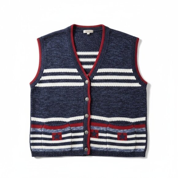 Christopher & Banks Jackets & Blazers - Christopher & Banks Hand-Embroidered Knit Vest – Size L